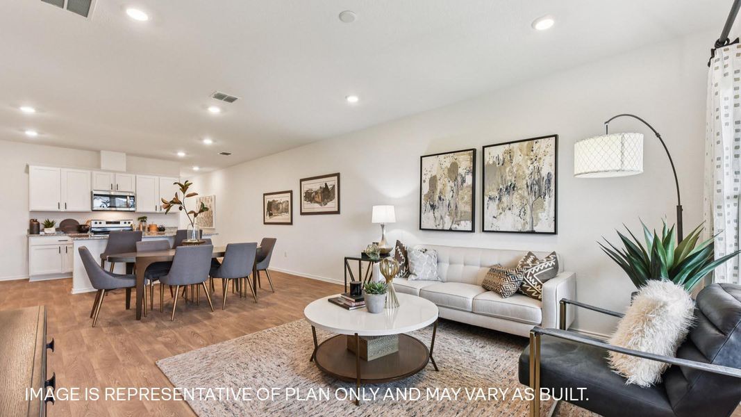 Furnished interior view inside a new home in Palomino, Manor (Image 6).