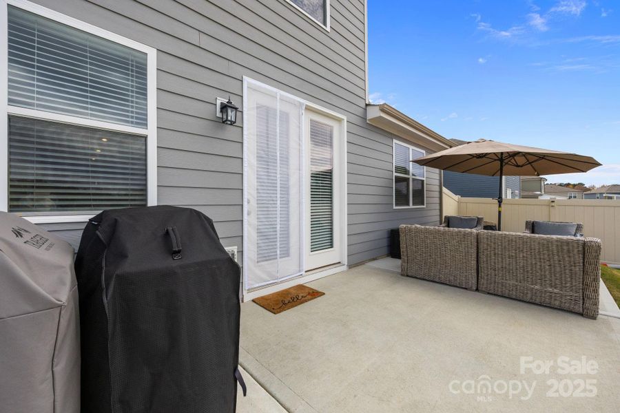 Exterior details and patio area of a home in The Meadows at Asbury Ridge, York (Image 25). Exterior details and patio area of a home in The Meadows at Asbury Ridge, York (Image 25).