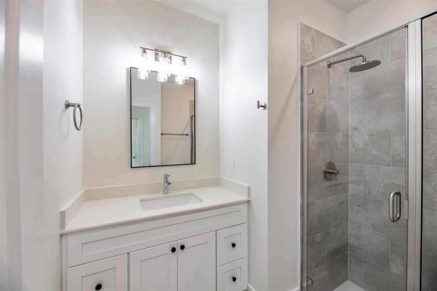 Furnished interior view inside a new home in , Princeton (Image 8).