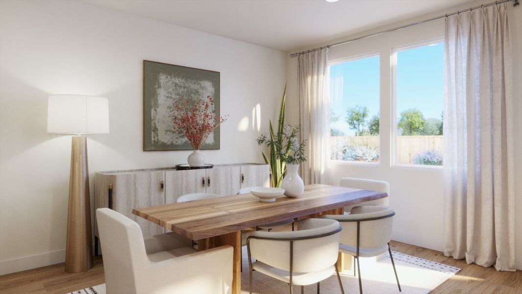 Representative furnished interior of a home built from the Amy by Risewell Homes in Freedom at Anthem, Kyle (Image 8).