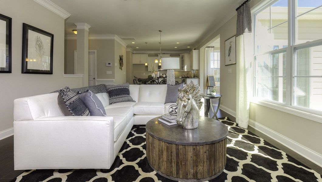 Representative furnished interior of a home built from the Verwood by D.R. Horton in Chumley Estates, Reidville (Image 22).