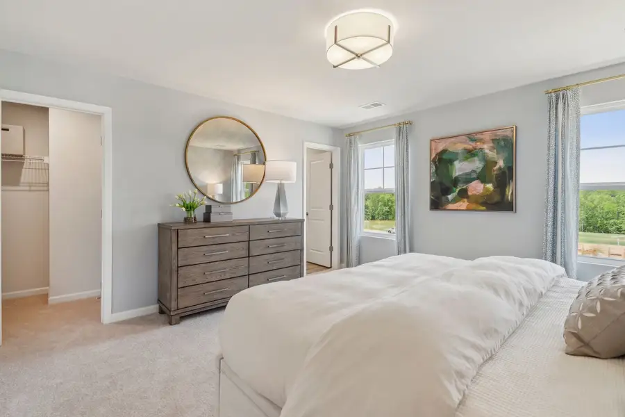 Representative furnished interior of a home built from the The Rutledge by Stanley Martin Homes in Essence at Trinity Townhomes, Columbia (Image 5).