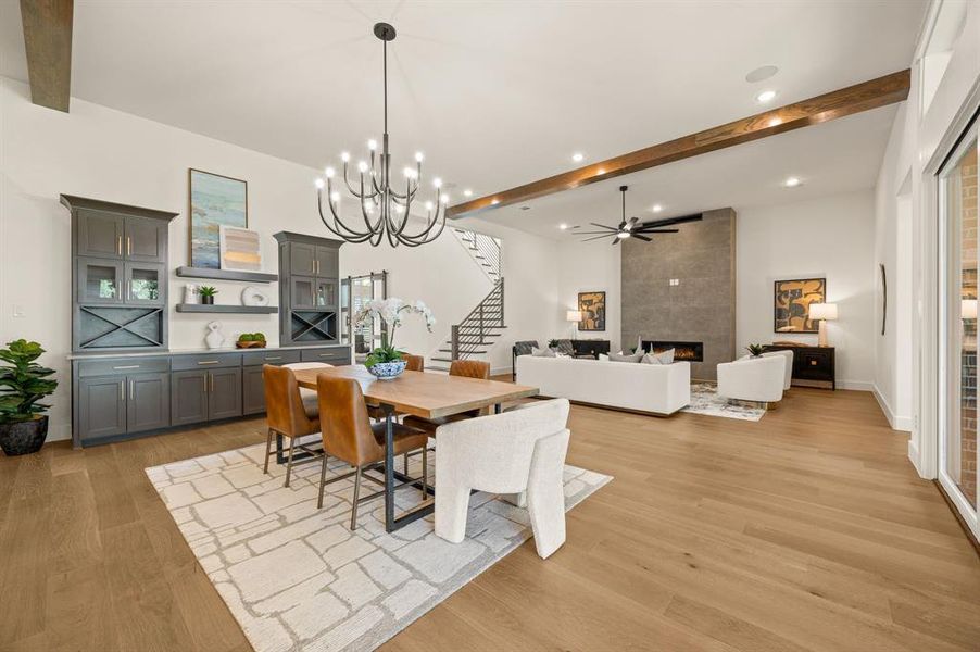 Furnished interior view inside a new home in The Resort on Eagle Mt. Lake, Fort Worth (Image 31).