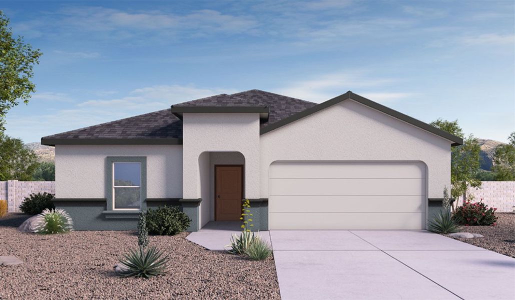 Representative exterior photo of a completed home built from the Kingston by D.R. Horton in Sycamore Vista, Vail, AZ (Image 2).