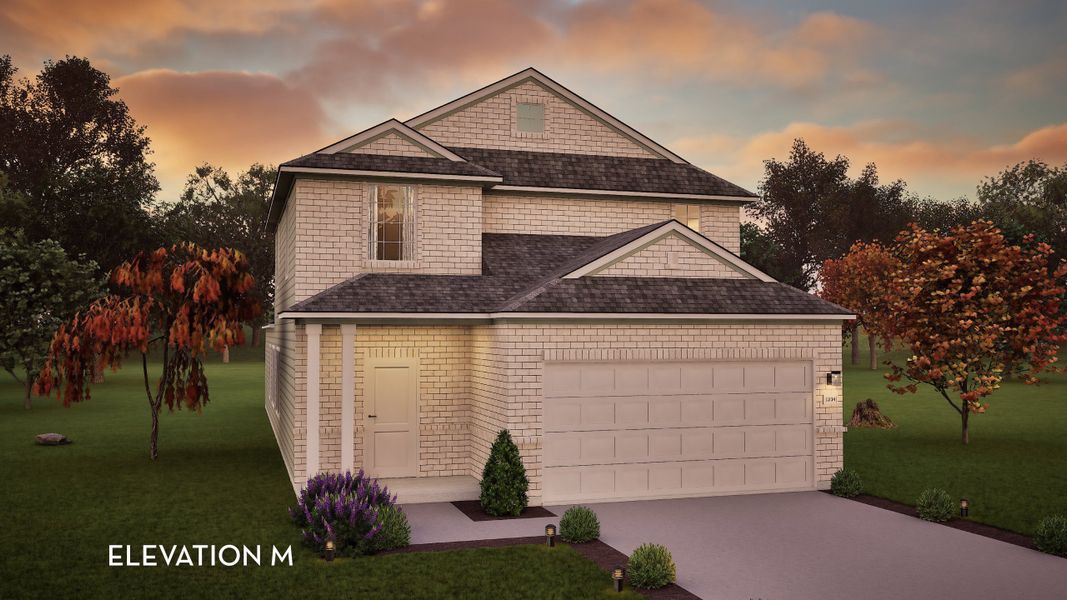 Representative exterior photo of a completed home built from the Hickory by CastleRock Communities in Colony at Pinehurst, Pinehurst, TX (Image 2).
