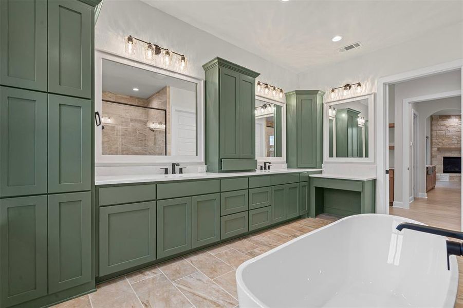 Furnished interior view inside a new home in Santana Ridge, Weatherford (Image 7).