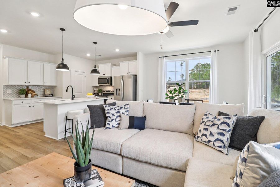 Furnished interior view inside a new home in Victory Woods, Columbia (Image 7). Furnished interior view inside a new home in Victory Woods, Columbia (Image 7).