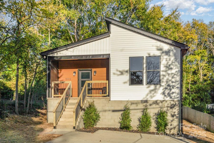 Front of the home Front of the home