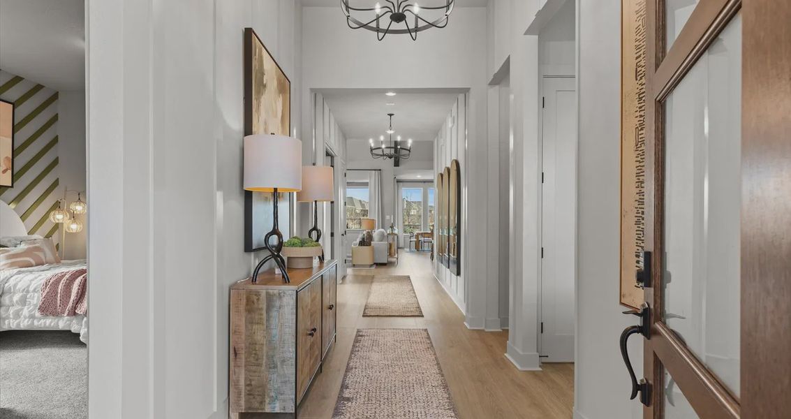 Representative furnished interior of a home built from the Malia by Chesmar Homes in Gregg Ranch, Marble Falls (Image 5).