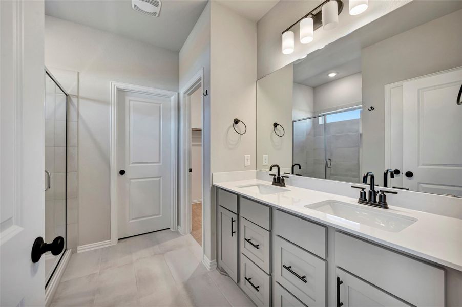 Furnished interior view inside a new home in Heritage, Dripping Springs (Image 17).