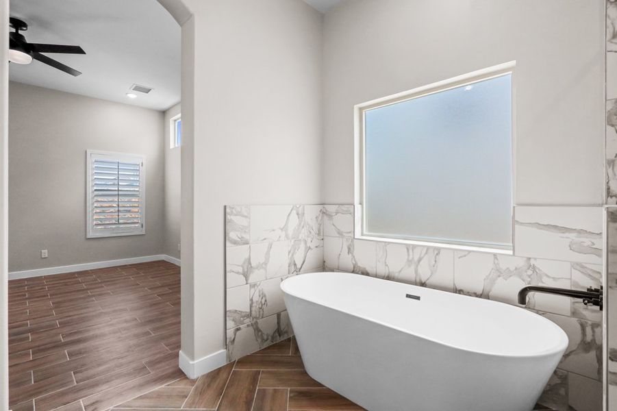 Representative furnished interior of a home built from the Torrey Pines by LEH. Homes in Gateway Estates, El Paso (Image 15).