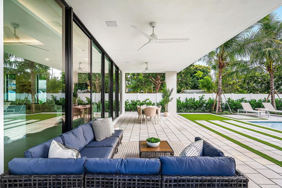 Exterior details and patio area of a home in , Delray Beach (Image 2).