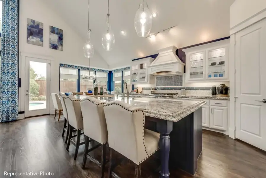 Furnished interior view inside a new home in Chatham Reserve, Providence Village (Image 5).