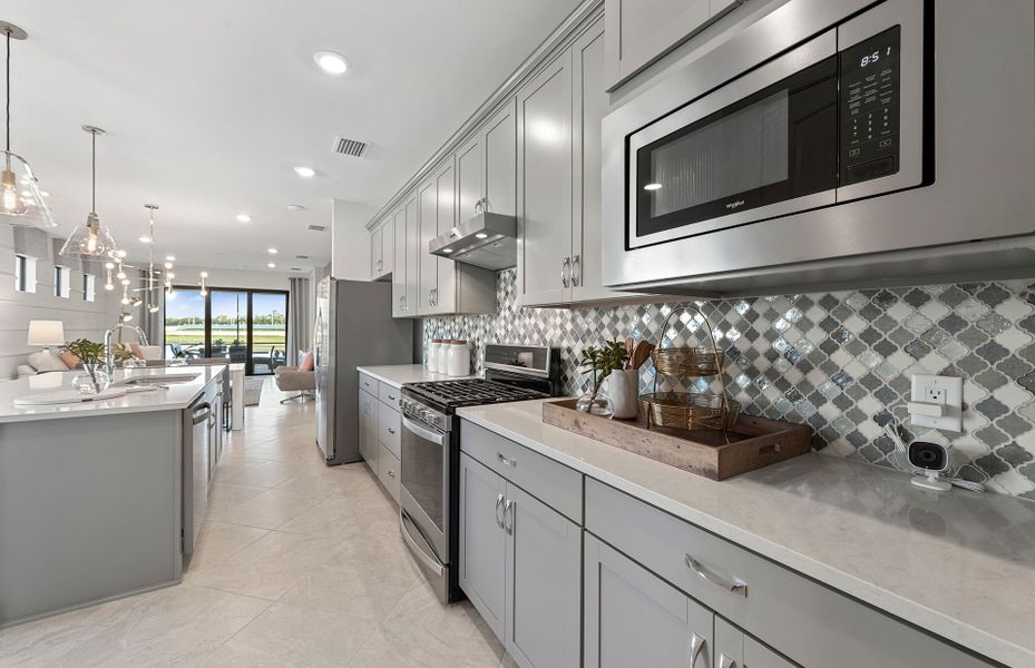 Furnished interior view inside a new home in Del Webb Oak Creek, North Fort Myers (Image 5).