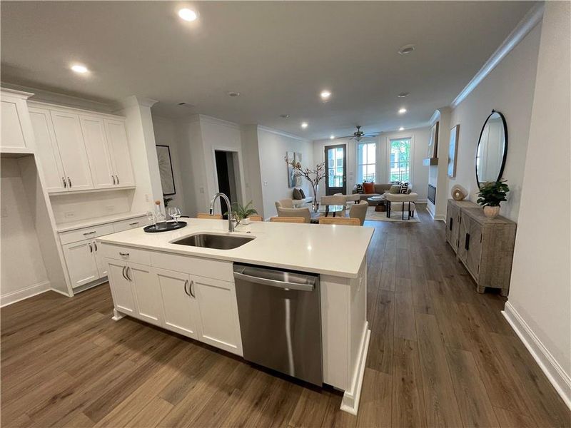 Furnished interior view inside a new home in Waterside Condos, Peachtree Corners (Image 9).