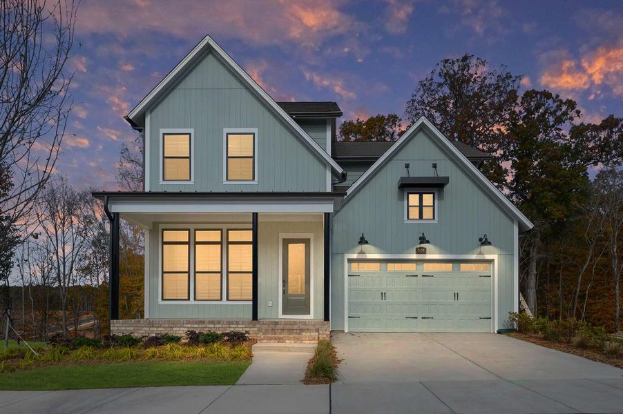 Representative exterior photo of a completed home built from the The Savannah by David Weekley Homes in The River District – Excursion Collection, Charlotte, NC (Image 1). Representative exterior photo of a completed home built from the The Savannah by David Weekley Homes in The River District – Excursion Collection, Charlotte, NC (Image 1).