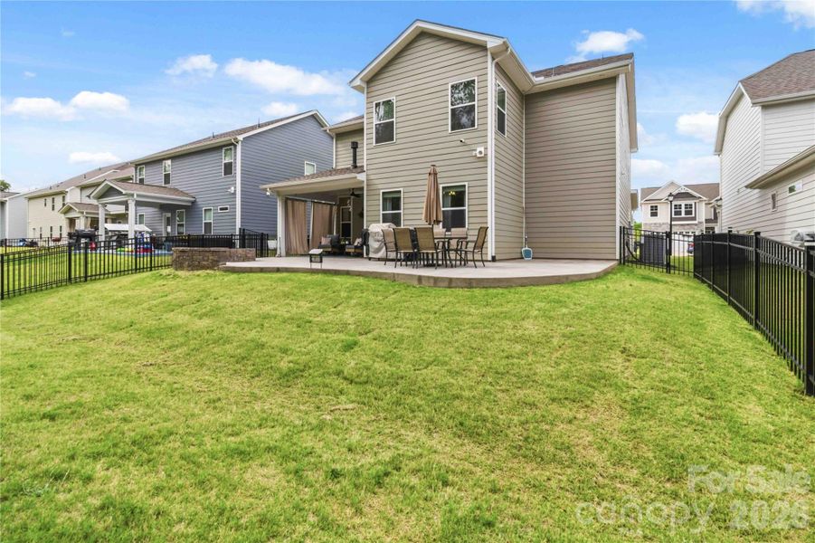 Exterior details and patio area of a home in McFarland Estates, York (Image 22).