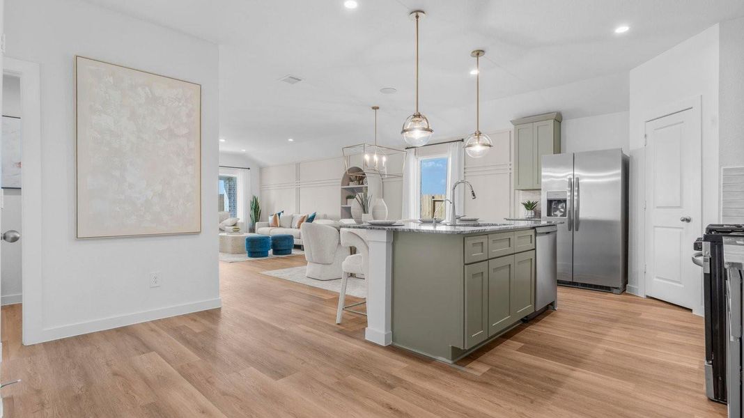 Furnished interior view inside a new home in Watermark, Alvin (Image 3).