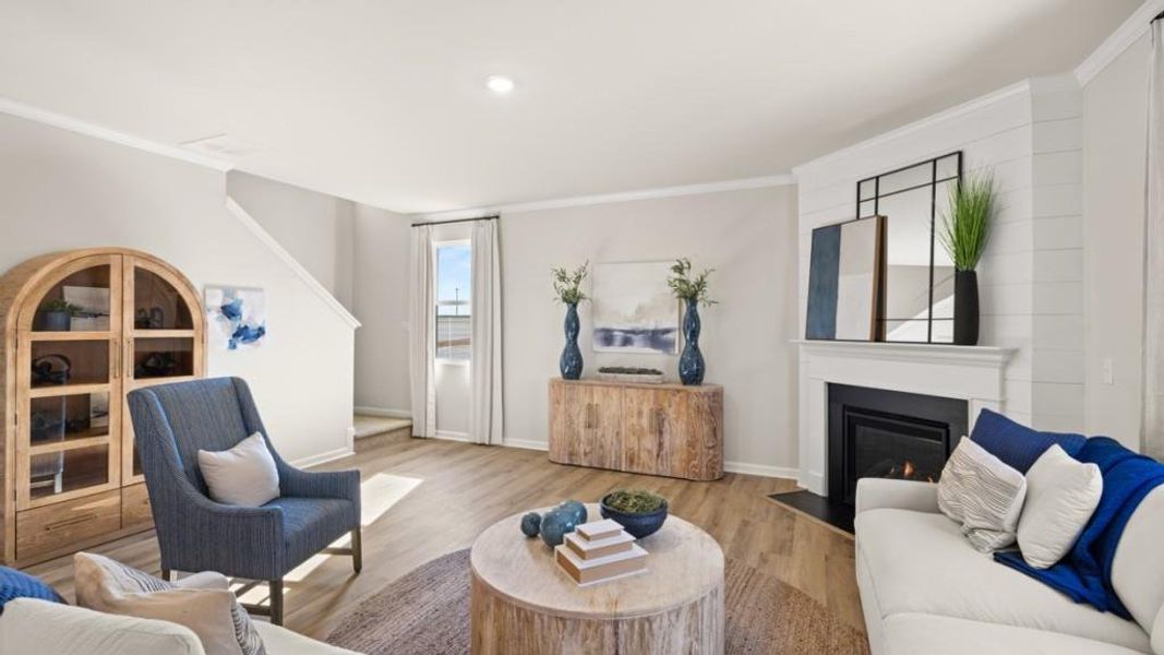 Furnished interior view inside a new home in Liberty Crossing, Braselton (Image 13).
