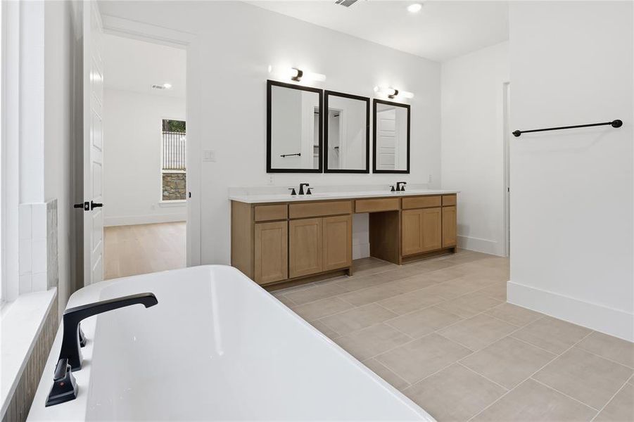Furnished interior view inside a new home in The Grove, North Richland Hills (Image 9).