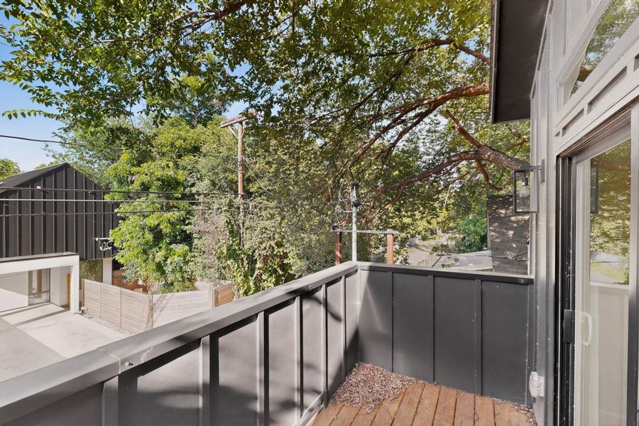 Exterior details and patio area of a home in , Austin (Image 31).