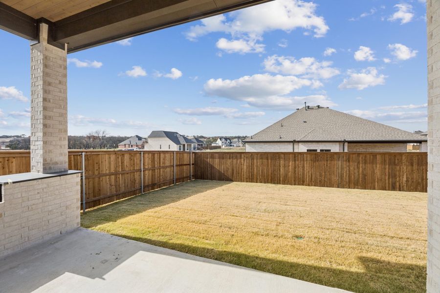 Representative exterior details of a home built from the Augusta by Sandlin Homes in Trinity Estates, Benbrook (Image 4).