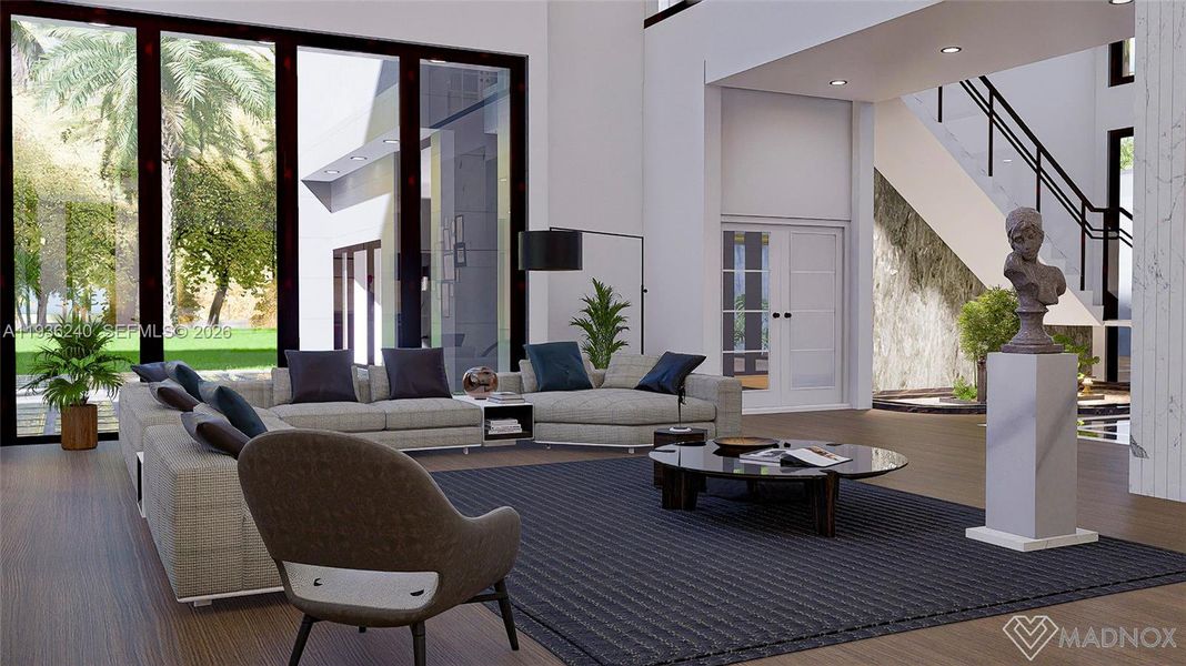 Furnished interior view inside a new home in , Weston (Image 13).