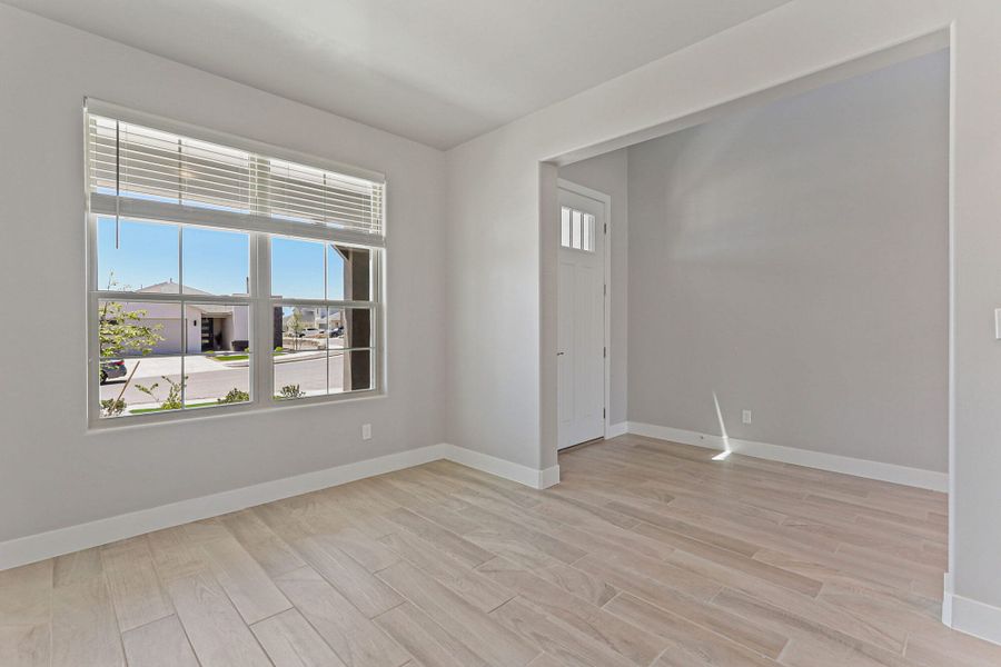 Spacious, unfurnished interior of a new home in The View at Desert Springs | Thoughtful Collection, El Paso (Image 12). Spacious, unfurnished interior of a new home in The View at Desert Springs | Thoughtful Collection, El Paso (Image 12).
