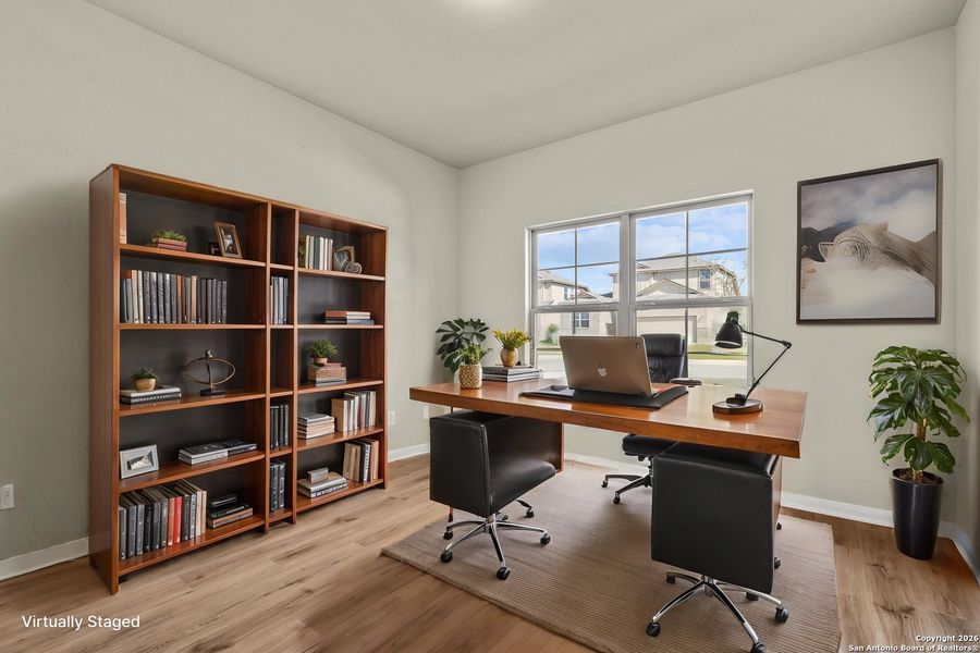 Furnished interior view inside a new home in Cinco Lakes, San Antonio (Image 12). Furnished interior view inside a new home in Cinco Lakes, San Antonio (Image 12).