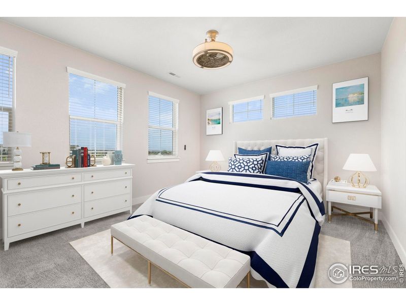 mountain views from primary bedroom windows