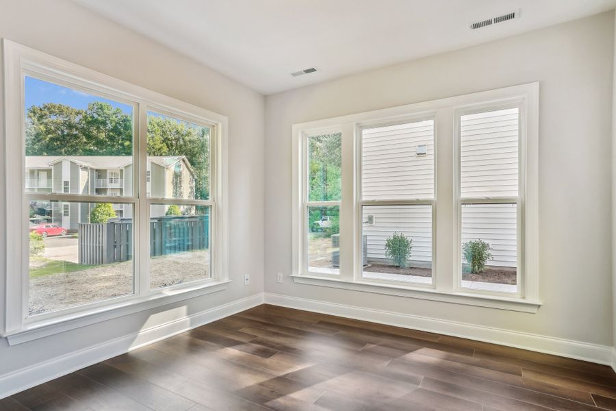 Representative unfurnished interior of a home built from the Badin by Caruso Homes in Blue Run, Raleigh (Image 70). Representative unfurnished interior of a home built from the Badin by Caruso Homes in Blue Run, Raleigh (Image 70).
