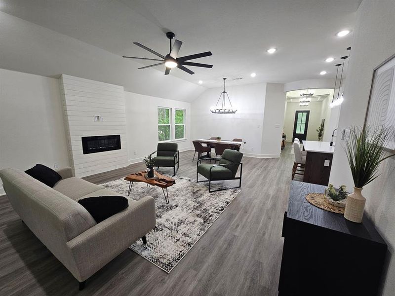 Furnished interior view inside a new home in Shady Creek Estates, Azle (Image 16).