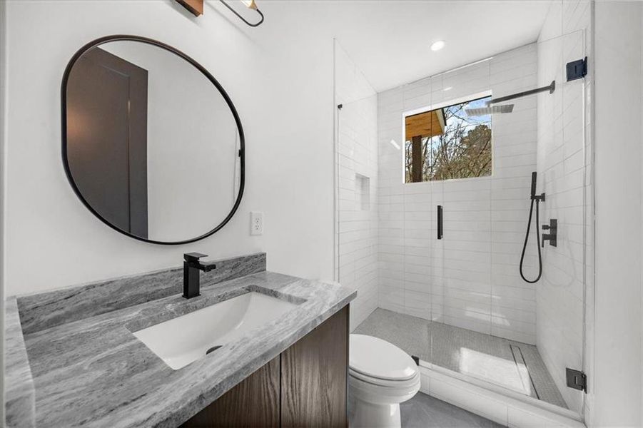 Furnished interior view inside a new home in , Atlanta (Image 60).