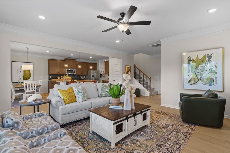 Furnished interior view inside a new home in Capstone Estates, Apison (Image 5).