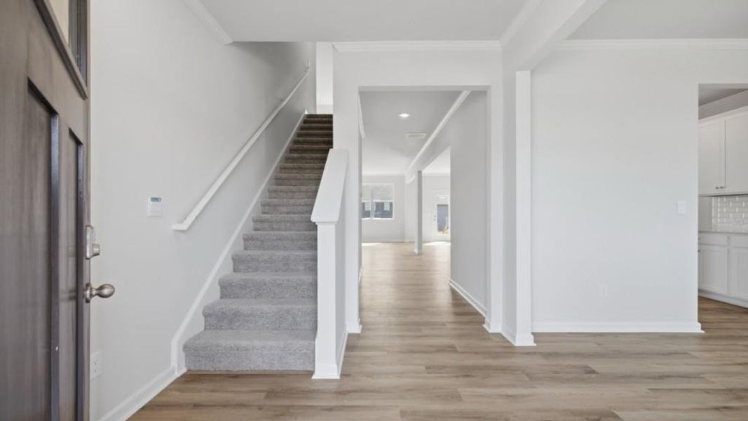 Spacious, unfurnished interior of a new home in Hamptons at Riverwood South, Dallas (Image 32).