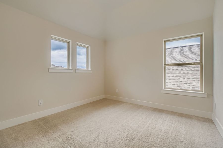 Spacious, unfurnished interior of a new home in The Tribute - Westbury 41s, The Colony (Image 21). Spacious, unfurnished interior of a new home in The Tribute - Westbury 41s, The Colony (Image 21).