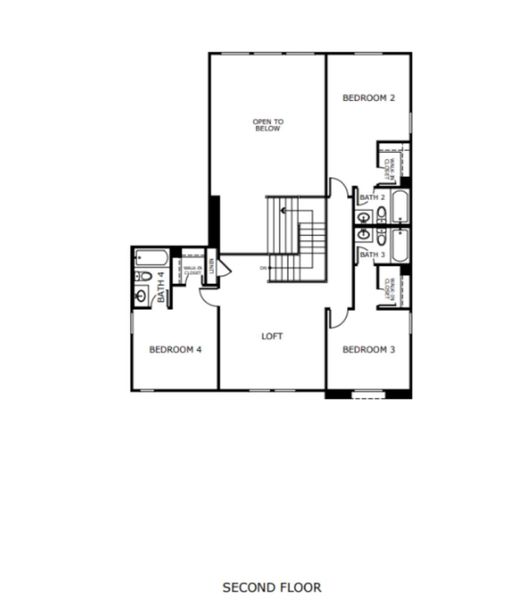 2D floor plan layout of this home in , Kyle, TX (Image 3).