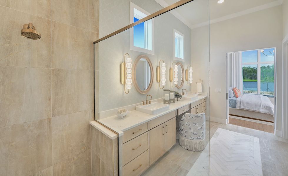Furnished interior view inside a new home in Weslyn Park at Sunbridge, St. Cloud (Image 23).