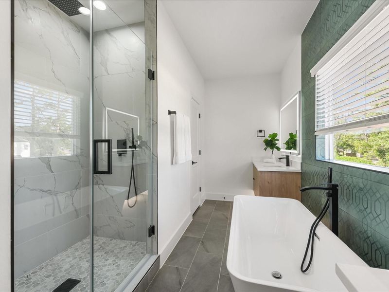 Furnished interior view inside a new home in , Houston (Image 21).