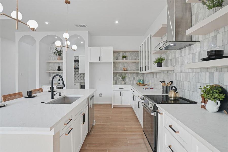 Furnished interior view inside a new home in , Tool (Image 6).