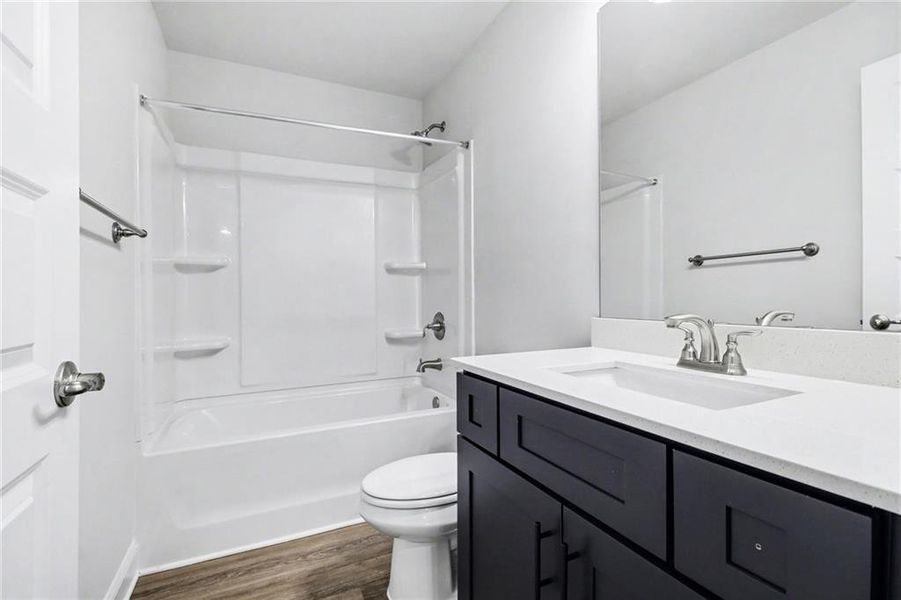 Furnished interior view inside a new home in The Fields of Walnut Creek, Pendergrass (Image 7).