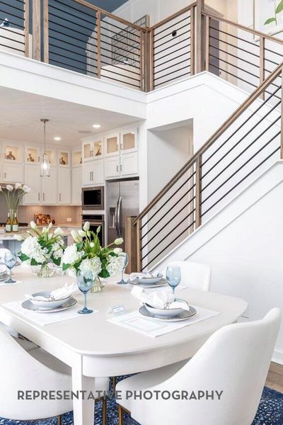 Furnished interior view inside a new home in Pomona, Manvel (Image 34).