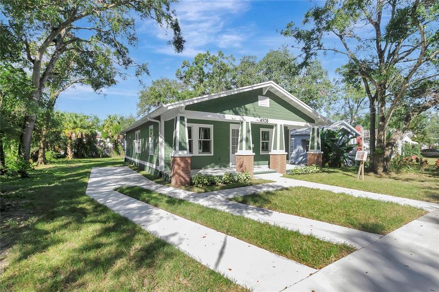 Exterior details and patio area of a home in , Tampa (Image 21). Exterior details and patio area of a home in , Tampa (Image 21).