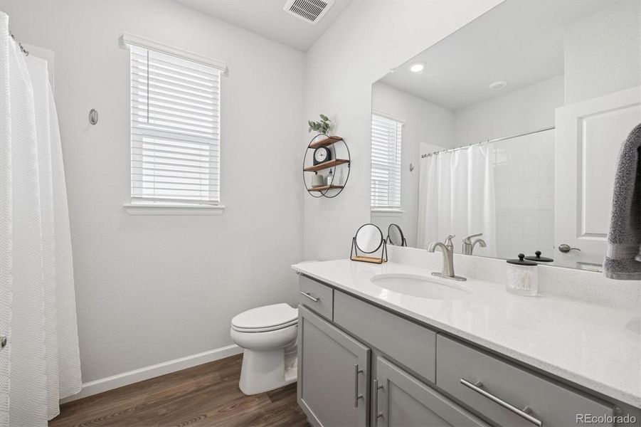 Full bath shared by Bedrooms 2 and 3 Full bath shared by Bedrooms 2 and 3