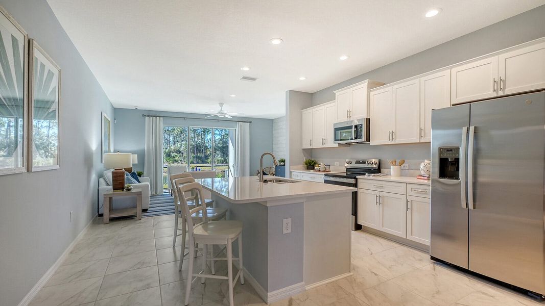Furnished interior view inside a new home in Grand Park Real Estate and Homes for Sale in Sarasota, FL - Neal Communities, Sarasota (Image 7).