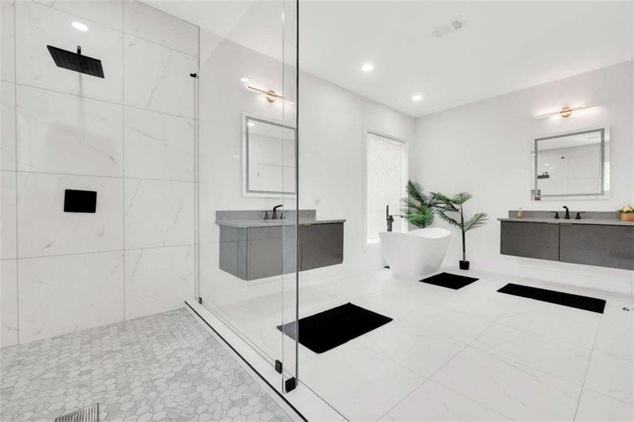 Furnished interior view inside a new home in , Atlanta (Image 58).