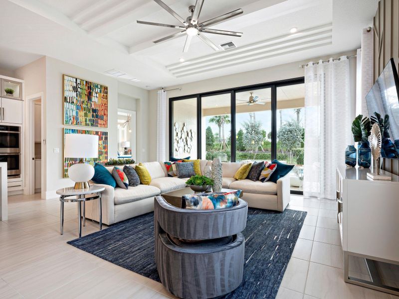 Furnished interior view inside a new home in PGA Village Verano, Port St. Lucie (Image 8).