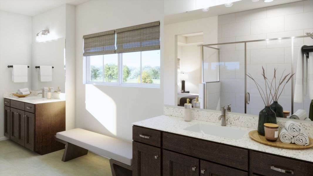 Furnished interior view inside a new home in The Estates Collection at Talon Pointe, Thornton (Image 2).