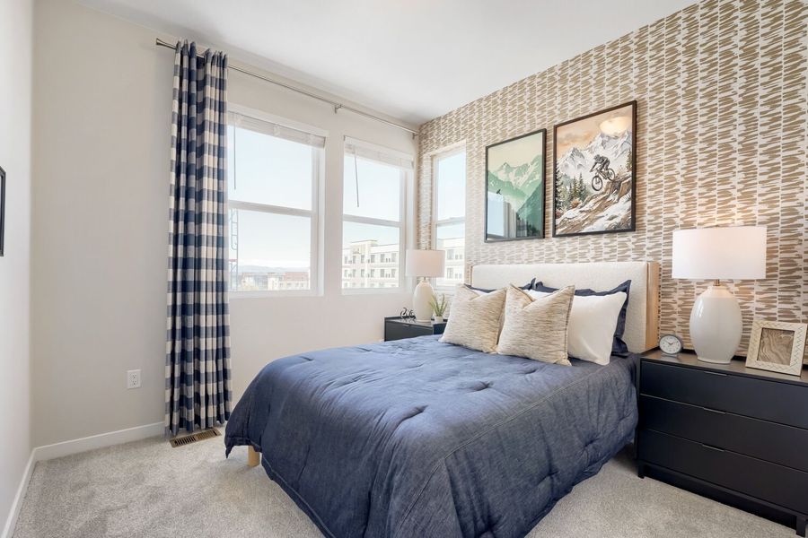 Furnished interior view inside a new home in Central Park, Denver (Image 9).