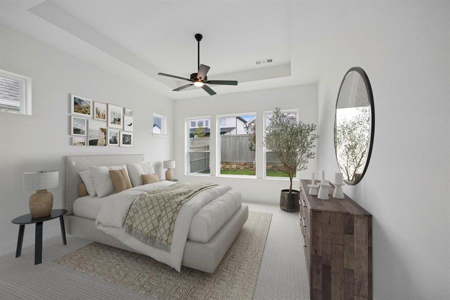 Furnished interior view inside a new home in Pecan Square - Gardens, Northlake (Image 11).